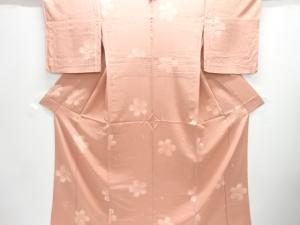 桜に兎模様単衣小紋着物